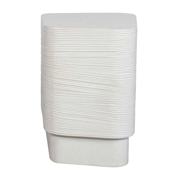 Uttermost Saltwater Concrete Side Table - Stylish, Durable Design For Indoor & Outdoor Spaces White Glass Fiber Reinforced Concrete 50306