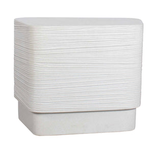 Uttermost Saltwater Concrete Side Table - Stylish, Durable Design For Indoor & Outdoor Spaces White Glass Fiber Reinforced Concrete 50306