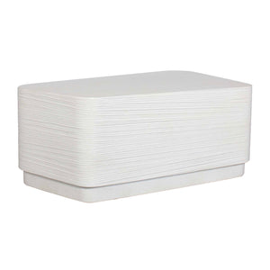 Uttermost Saltwater Concrete Side Table - Stylish, Durable Design For Indoor & Outdoor Spaces White Glass Fiber Reinforced Concrete 50307