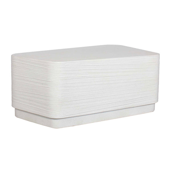 Uttermost Saltwater Concrete Side Table - Stylish, Durable Design For Indoor & Outdoor Spaces White Glass Fiber Reinforced Concrete 50307