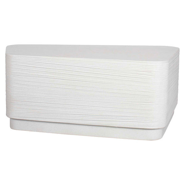 Uttermost Saltwater Concrete Side Table - Stylish, Durable Design For Indoor & Outdoor Spaces White Glass Fiber Reinforced Concrete 50307