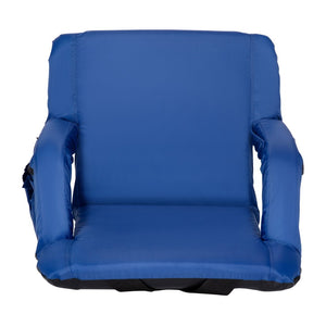 English Elm Malta Set of 2 Portable Lightweight Reclining Stadium Chairs for Ultimate Comfort and Convenience Blue FV-FA090-BL-2-GG