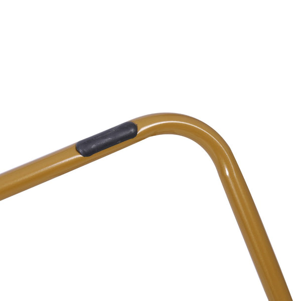 English Elm Eleanor 56" Oversized Portable Folding Double Saucer Chair in Plush Faux Fur for Ultimate Comfort Aqua Fabric/Soft Gold Frame FV-FDS-001-DTAQ-SGD-GG