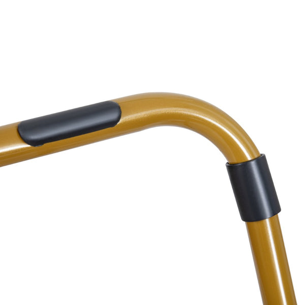 English Elm Gwen 38" Oversize Portable Faux Fur Saucer Chair for Cozy Lounging, Gaming, and Relaxing Anywhere Ivory Sherpa/Soft Gold Frame FV-FMC-025-IV-SGD-GG