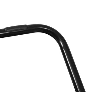 English Elm Archer 28" Oversized Faux Fur Saucer Chair - Stylish, Portable Comfort for Dorms and Living Spaces Black Fabric/Black Frame FV-FSC-027-BK-BK-GG