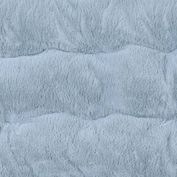 English Elm Archer 28" Oversized Faux Fur Saucer Chair - Stylish, Portable Comfort for Dorms and Living Spaces Aqua Fabric/Soft Gold Frame FV-FSC-027-DTAQ-SGD-GG