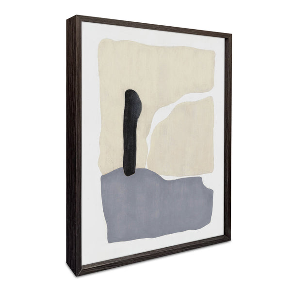 Moe's Home Naya Framed Print - Contemporary Abstract Art In Warm And Cool Tones For Modern Gallery Decor Multicolor Print On Paper,Solid Pine Frame Fx-1274-37