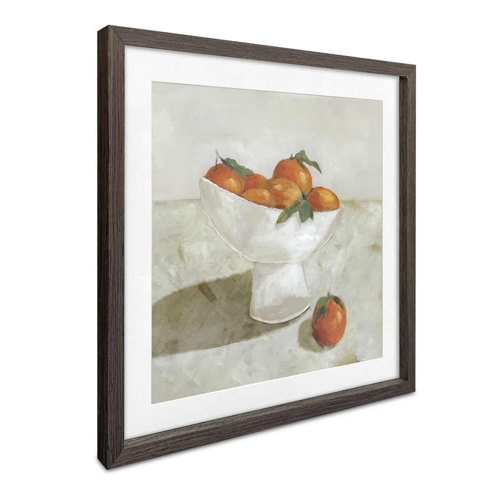 Moe's Home Citrine Framed Painting - Captivating Citrus Still Life Art With Tempered Glass And Pine Frame Multicolor Print On Paper,Solid Pine Frame Fx-1277-37