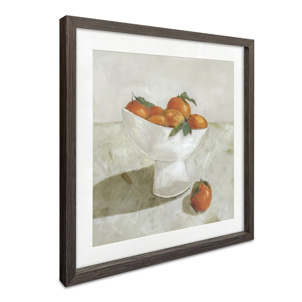 Moe's Home Citrine Framed Painting - Captivating Citrus Still Life Art With Tempered Glass And Pine Frame Multicolor Print On Paper,Solid Pine Frame Fx-1277-37