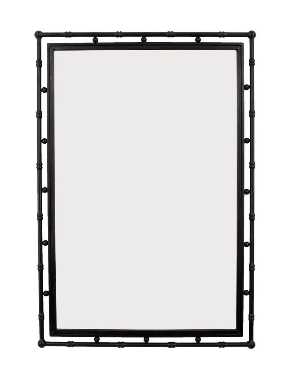 Zeugma Fx15438 Stunning Black Wall Mirror - Handmade Metal Frame With Beveled Edges, 30x43 Inches   Fx15438 Black