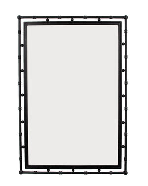 Zeugma Fx15438 Stunning Black Wall Mirror - Handmade Metal Frame With Beveled Edges, 30x43 Inches   Fx15438 Black