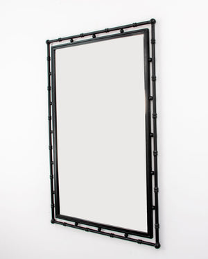 Zeugma Fx15438 Stunning Black Wall Mirror - Handmade Metal Frame With Beveled Edges, 30x43 Inches   Fx15438 Black