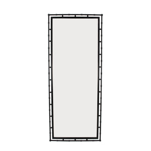 Zeugma Fx15440 Elegant Full Length Mirror - Versatile Vertical Or Horizontal Design For Stylish Spaces Matte Black Finish Metal And Mirror Fx15440 Black