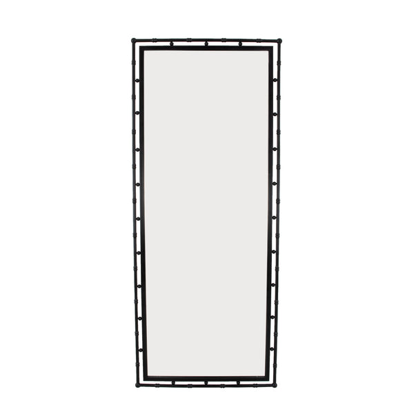 Zeugma Fx15440 Elegant Full Length Mirror - Versatile Vertical Or Horizontal Design For Stylish Spaces Matte Black Finish Metal And Mirror Fx15440 Black