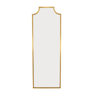 Zeugma Fx404 Elegant Full Length Mirror With Iron Metal Frame - Stylish Vertical Design For Any Space Distressed Gold Leaf Metal And Mirror Fx404 Gold