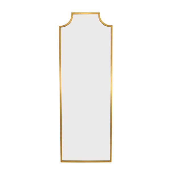 Zeugma Fx404 Elegant Full Length Mirror With Iron Metal Frame - Stylish Vertical Design For Any Space Distressed Gold Leaf Metal And Mirror Fx404 Gold