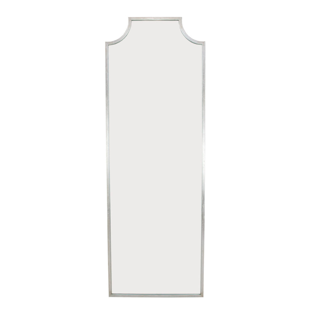 Zeugma Fx404 Elegant Full Length Mirror With Iron Metal Frame - Stylish Vertical Design For Any Space Distressed Silver Leaf Metal And Mirror Fx404 Silver