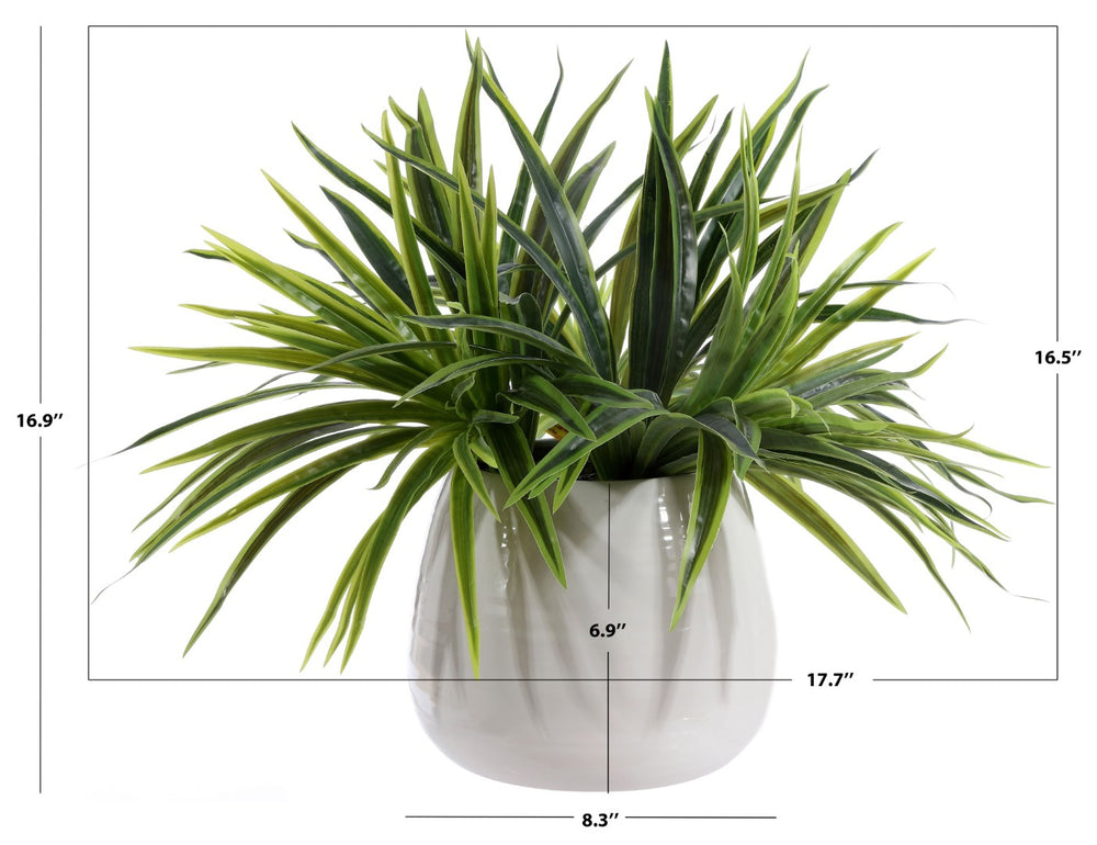 Safavieh FAUX 17-Inch Potted Orchid Plant - Realistic, Low-Maintenance Décor for Home and Office Spaces FXP1012A