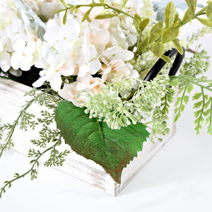 Safavieh FAUX 13-Inch Bright Yellow Hydrangea Potted Arrangement – Lifelike Decor for Any Space, No Maintenance FXP1014A