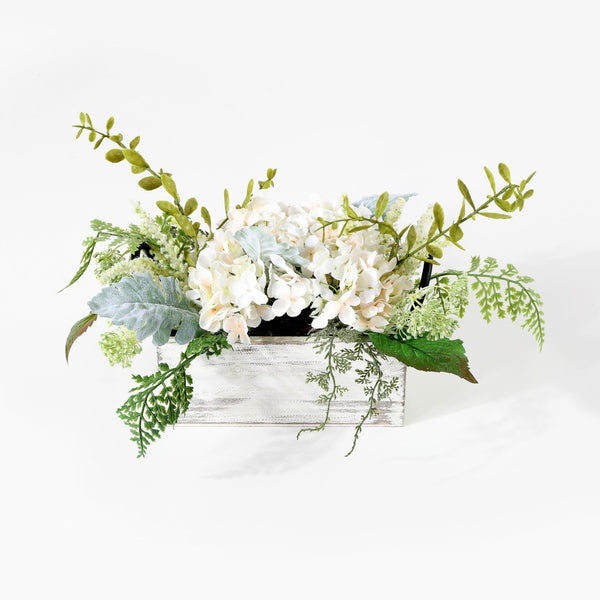 Safavieh FAUX 13-Inch Bright Yellow Hydrangea Potted Arrangement – Lifelike Decor for Any Space, No Maintenance FXP1014A