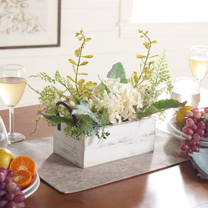 Safavieh FAUX 13-Inch Bright Yellow Hydrangea Potted Arrangement – Lifelike Decor for Any Space, No Maintenance FXP1014A