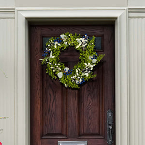 Safavieh FAUX 24-Inch Boxwood & Berry Wreath - Lifelike Spring Decor for Home, Durable & Versatile Accent Piece FXP1038A