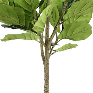 Safavieh FAUX 72-Inch Potted Fiddle Leaf Fig Tree - Stunning, Realistic Décor for Home & Office Spaces FXP2003A