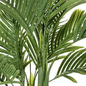 Safavieh FAUX 49-Inch Potted Golden Cane Palm Tree - Lifelike Tropical Decor for Homes, Offices & Events FXP2006A