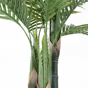 Safavieh FAUX 49-Inch Potted Golden Cane Palm Tree - Lifelike Tropical Decor for Homes, Offices & Events FXP2006A