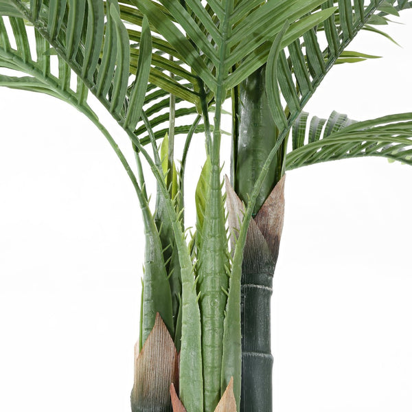 Safavieh FAUX 49-Inch Potted Golden Cane Palm Tree - Lifelike Tropical Decor for Homes, Offices & Events FXP2006A