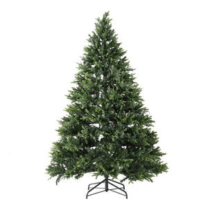 Safavieh 7.5 FT Pre-Lit Green Artificial Christmas Tree - Lifelike, Easy-Decor Holiday Centerpiece & Durable Design FXP2015A