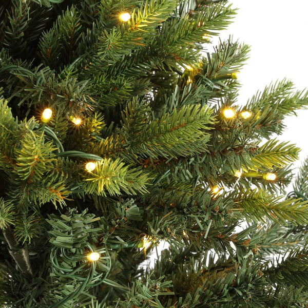 Safavieh 5.5 FT Pre-Lit Green Artificial Christmas Tree - Lifelike, Easy Setup for Cozy Spaces & Holiday Charm FXP2018A