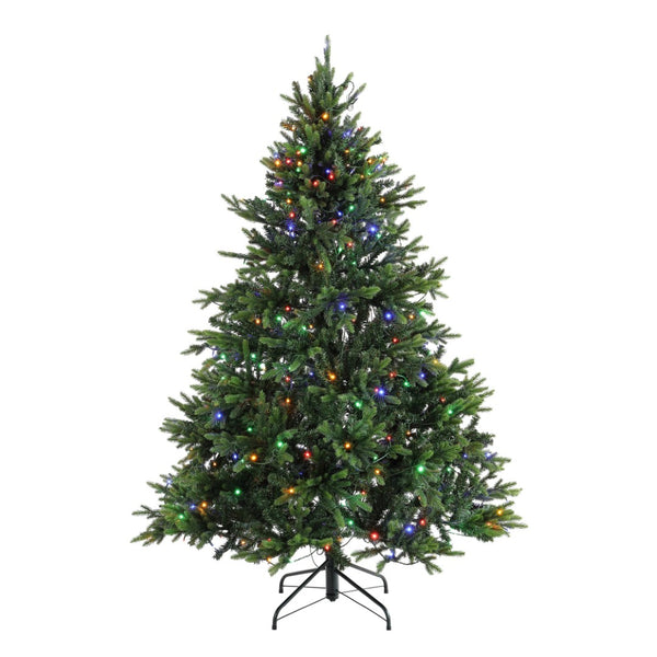 Safavieh 5.5 FT Pre-Lit Green Artificial Christmas Tree - Lifelike, Easy Setup for Cozy Spaces & Holiday Charm FXP2018A