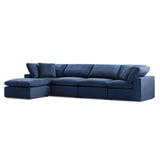 Bowe XL Chaise Shaped Sectional Salt Flat - Bowe XL Chaise Shaped Sectional Slate SFBOGRSEC04SL Malouf