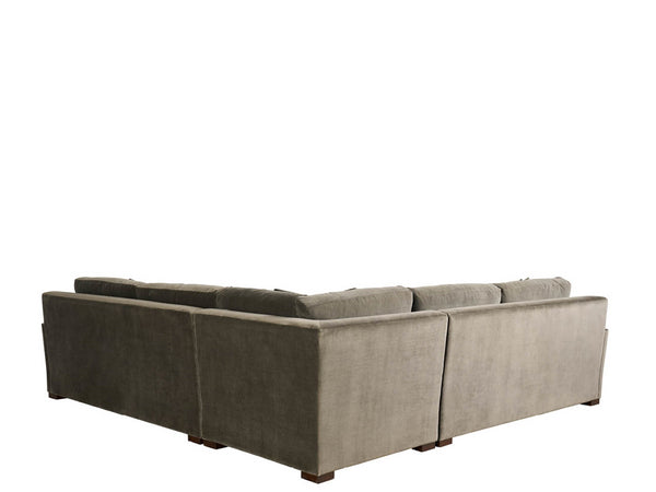 Universal Furniture Fletcher 3-piece Sectional Sofa In Cannes Velvet Dark Grey - Modern Comfort & Timeless Elegance  79% Cotton,21% Polyester U474510lv3-1162-1-universal