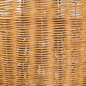 Bali & Pari Florabel Handwoven Rattan Peacock Storage Basket Artisan Boho Decor