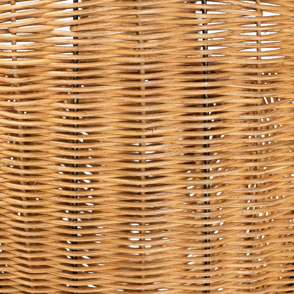 Bali & Pari Florabel Handwoven Rattan Peacock Storage Basket Artisan Boho Decor