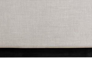 Flynn Beige Linen Textured Fabric Twin Bed FlynnBeige-T Meridian Furniture