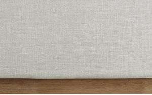 Flynn Cream Linen Textured Fabric Twin Bed FlynnCream-T Meridian Furniture