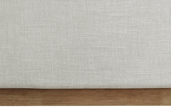 Flynn Cream Linen Textured Fabric Twin Bed FlynnCream-T Meridian Furniture
