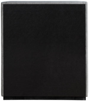 Flynn Grey Linen Textured Fabric Twin Bed FlynnGrey-T Meridian Furniture