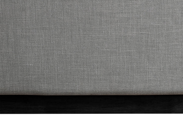 Flynn Grey Linen Textured Fabric Twin Bed FlynnGrey-T Meridian Furniture