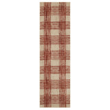 Fontana Machine-Woven Polyester Hallway Runner Rug, Rust Orange, 0.39