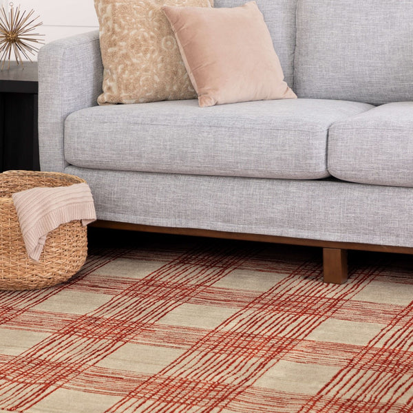 Karastan Rugs Bobby Berk by Karastan (Series 3) Fontana Machine Woven Polyester Transitional Area Rug Ginger 8' x 11'