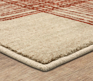 Karastan Rugs Bobby Berk by Karastan (Series 3) Fontana Machine Woven Polyester Transitional Area Rug Ginger 9' 6" x 12' 11"