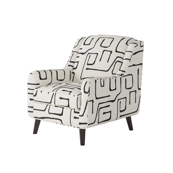 Fusion Fossil Ebony Accent Chair – Stylish White And Grey Design With Durable Fabric And Unique Splayed Legs White And Grey Ws ,98% Polypropylene,2% Polyester 240-c Fossil Ebony Accent Chair