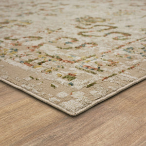 Karastan Rugs Memento Fresco Machine Woven Polyester Area Rug Cream 10' x 14'