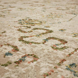Karastan Rugs Memento Fresco Machine Woven Polyester Area Rug Cream 10' x 14'