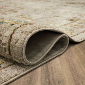 Karastan Rugs Memento Fresco Machine Woven Polyester Area Rug Cream 10' x 14'