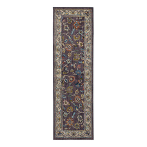 Fury Eggplant 2' 4" x 7' 10" Area Rug Karastan Rugs